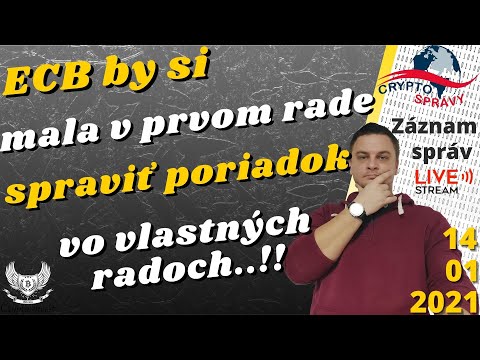 ECB si musí spraviť poriadok vo vlastných radoch.!