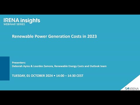 IRENA Insights: Renewable Power Generation Costs in 2023