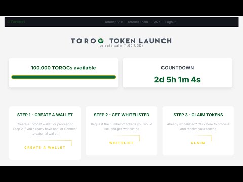 How to Access ToroG Governance Tokens on the Community Launchpad