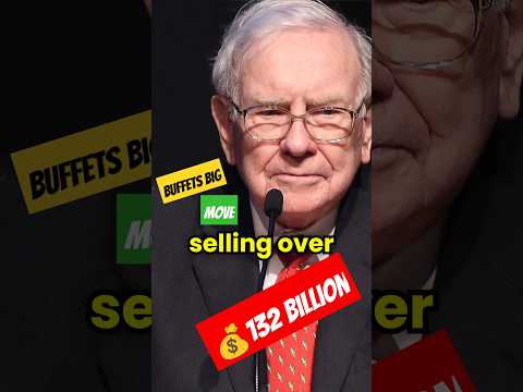 Warren Buffett Just Sold $132 Billion in Stocks – Should YOU Be Worried? #shorts