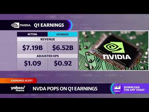 Nvidia shares pop on q1 earnings: Q2 revenue and adjusted EPS