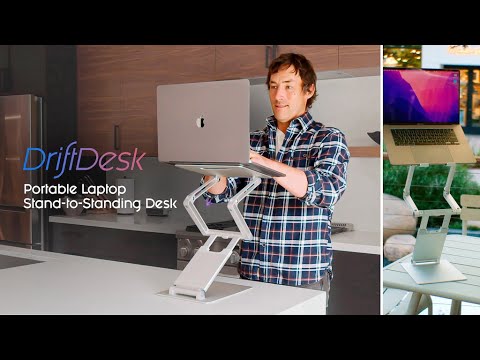 Unbelievable DriftDesk: Portable Laptop Stand to Standing Desk Transformation!