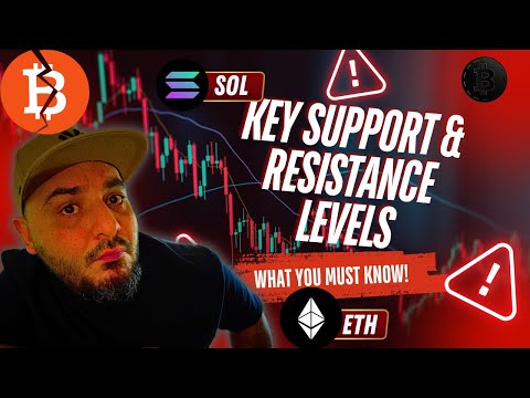 BTC, ETH &amp; SOL Analysis: Key Support &amp; Resistance Levels on All Timeframes!