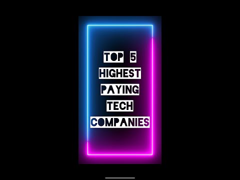 5 Highest Paying Tech Companies 💸💸 #shorts