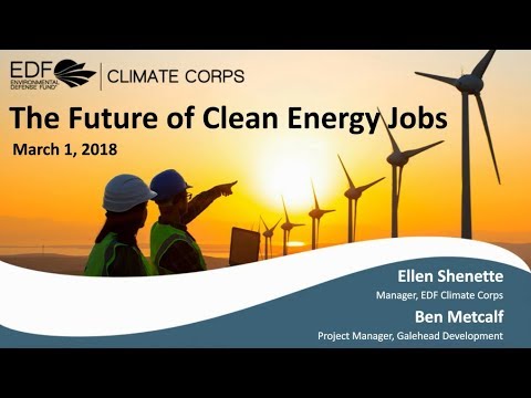 The future of clean energy jobs in America