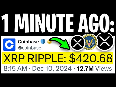 XRP RIPPLE: COINBASE ACCIDENTALLY LEAKS XRP PRICE! ($420.68 FAIR VALUE) - RIPPLE XRP NEWS TODAY