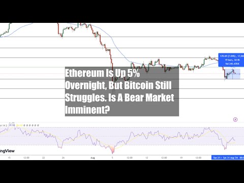 Ethereum Is Up 5% Overnight, But Bitcoin Still Struggles. Is A