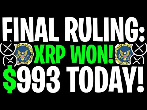 XRP RIPPLE: SEC LAWSUIT ENDED! XRP MEGA EXPLODE TO $993.45! - RIPPLE XRP NEWS TODAY