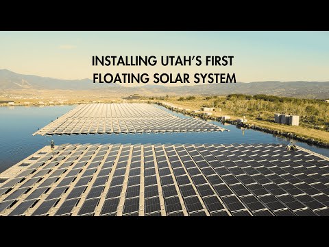 (Timelapse) Installing a Floating Solar Farm