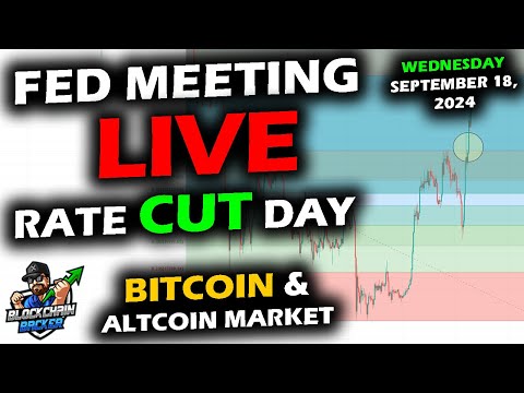 LIVE Market REACTION to RATE CUT with Bitcoin, Altcoins and Stock Market with Federal Reserve FOMC