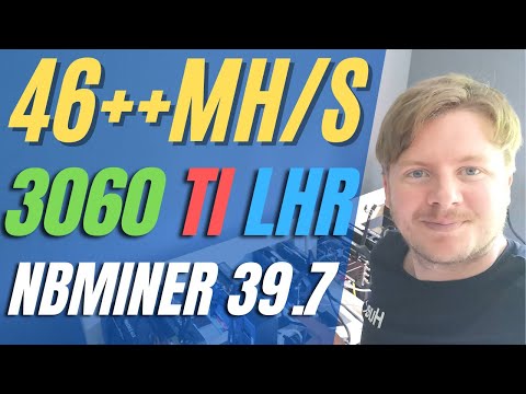 NBMiner v39.7 LHR Unlock Update Gives 46++Mh/s With RTX 3060 TI LHR